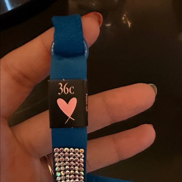 Victoria's Secret Blue Lace Bra with Underwire Support - Picture 2 of 3